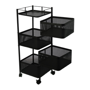 Корзины для хранения из углеродистой стали с четырехслойным контейнером для пищевых продуктов - Product Image 1