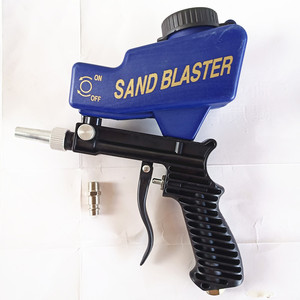 Sand Blaster Pneumatic Handheld Gravity Feed Gun For Deflashing Metal Cleaning Tools - Product Image 1