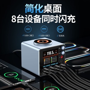 10 Cargadores USB con Múltiples Puertos para Carga Rápida para Apple, <span class=keywords><strong>Huawei</strong></span>, Xiaomi y Dispositivos Digitales con Tecnología GaN - Product Image 3