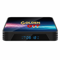 Boîtier TV Android Ott Golden TV98 Series Allwinner H313 4 Go de RAM 32 Go de ROM Double Wi-Fi LAN 100M 1080P Prise en charge Android 14 Lecteur IPTV