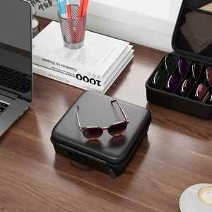 Travel Sunglasses Organizer <b>Case</b> <b>for</b> Women Men, <b>Glasses</b> <b>Case</b> Multiple Pairs with Adjustable Slot - Product Image 5