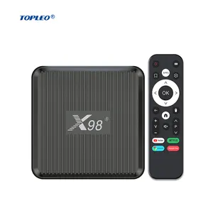 Topleo Android 11.0 with AC 16gb Rom tv box x98q forever server set top box digital tv box
