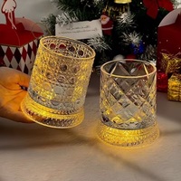 Verre à whisky rotatif sans plomb pour la vente en gros, idéal pour les distributeurs de barware