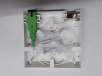 Boîtier de terminaison fibre optique QD-APT 2 ports pour bureau ou mur, en ABS
