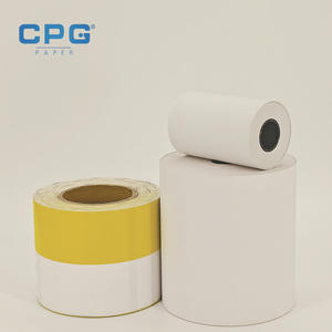 Rouleaux de papier thermique haute luminosité 216 mm x 30 m 60 g/m² pour agences de voyage et télécommunications – Vente en gros usine - Product Image 1