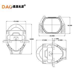 Lentille LED Dao I8S 2,5 pouces 50W haute puissance, faisceau asphérique 60 degrés, coupelle de lampe ronde pour éclairage automobile - Product Image 3