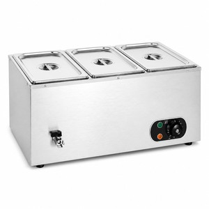 Commercial Three Pan Electric Soup Warmer Bain Marie 1.5kW for Buffet Restaurants Hotels Catering and Food Service Dealers - Product Image 1