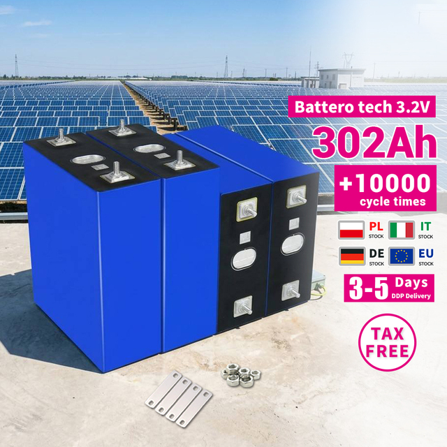 Brand New 3.2V 302Ah 280Ah LiFePO4 314Ah Cell Prismatic Lithium Ion Battery for Solar Energy Storage with 8000 Cycles