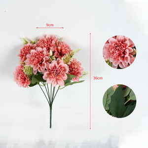 ดอกไม้ปลอม7หัวดอกโบตั๋นดอกโบตั๋นดอกไม้ประดิษฐ์บ้านสำหรับงานแต่งงาน - Product Image 6