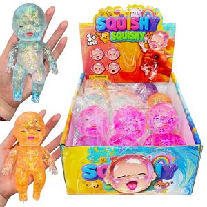 Juguete antiestrés de subida lenta con purpurina, Squishy de bebé de 14 cm, Muñeca de bebé suave y linda Natasha, Regalo divertido para aliviar el estrés - Product Image 1