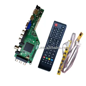 Africa Hot Sell ZS.3663.A8R00 Big 3663 IC 2AV DVB-T2 Universal Led TV mainboard 32inch For Digital TV Cheap Price