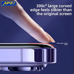 Protector de Pantalla Transparente 3D 300c Sin Borde Negro, Cristal Templado 9H Ultra Resistente a Explosiones para <span class=keywords><strong>iPhone</strong></span> 17 16 - Product Image 3