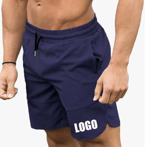 Short de sport noir en spandex avec cordon de serrage et logo personnalisé de haute qualité Short de sport d'entraînement athlétique pour hommes - Product Image 4