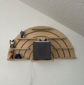 Support de tonies en forme d'arc-en-ciel en bois présentoir de jouets support de décoration murale Tony Figures et étagère de boîte toni - Product Image 6