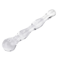 Ensemble de plugs anaux en verre SM avec perle de queue et dilatateur anal, jouet sexuel pour adultes
