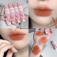 Gloss à lèvres éclaircissant longue tenue effet mat velours rose adorable, marque privée, maquillage non-transfert