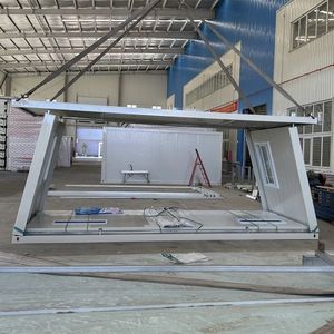 บ้านสำเร็จรูปพับได้สีขาว CE Modular ติดตั้งง่าย ผนังกระจก WFZH สำหรับบรรเทาภัยพิบัติ ขนาดเล็ก ติดตั้งได้ทันที - Product Image 5