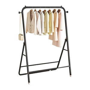 Séchoir à serviettes pliable en métal autoportant en forme de X pour salle de bain et balcon - Product Image 1