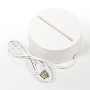 Nhà Máy Bán buôn 3D ánh sáng ban đêm cơ sở điều khiển từ xa cảm ứng bảy màu sắc cơ sở DIY Acrylic sáng tạo USB sạc cơ sở - Product Image 6