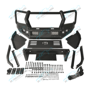 工厂批发帕杰罗NP300 LC100/LC200/LC150车型带发光二极管钢前杠的汽车前保险杠 - Product Image 6