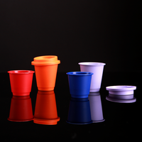 Logo imprimable emballage réutilisable PP de qualité alimentaire tasse de capsule de café de voyage écologique avec emballage de poudre de couvercle