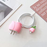 Mskwee OEM 4 EN 1 Protecteur de câble de dessin animé Protecteur de cordon de téléphone pour téléphone 18W/20W Chargeur rapide Organisateur de protection de câble