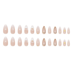 <span class=keywords><strong>Uñas</strong></span> Postizas Francesas 3D <span class=keywords><strong>de</strong></span> Alta Calidad con Diseño <span class=keywords><strong>de</strong></span> Mariposa y Perlas <span class=keywords><strong>Blancas</strong></span>, 24 Piezas, Estilo Occidental INS, Juego <span class=keywords><strong>de</strong></span> Puntas <span class=keywords><strong>de</strong></span> <span class=keywords><strong>Uñas</strong></span> Removibles - Product Image 5