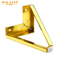 Pieds de meubles WINSTAR pas chers, pièces en métal doré en forme de V pour canapé-lit et chaise