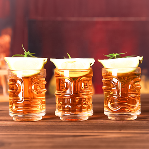 Verres à liqueur empilables mignons transparents de 1.5oz pour les tasses en verre Mini Tiki de gobelet de fête d'anniversaire - Product Image 3