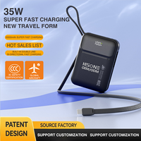 Ringkas dan Ringan 20000mAh 45W PD Kabel Ganda Terintegrasi Layar HD 4-Perangkat Disetujui Maskapai Penerbangan Power Bank OEM MH811