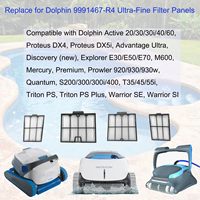 JC Filter Ultrafine Filter kompatibel untuk Robot lumba-lumba Pool Cleaner Model Active 20/30/30i/40 Pool Cleaner Filter