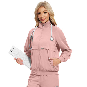 Conjuntos de Uniformes Quirúrgicos para Enfermeros/as, de Tela Dobby con Spandex, Detección de Agujas, Fusión sin Costuras, Multicolor - Product Image 6