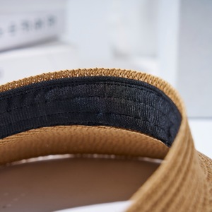 OEM femmes <span class=keywords><strong>pare</strong></span>-<span class=keywords><strong>soleil</strong></span> chapeau vide haut paille chapeaux de <span class=keywords><strong>soleil</strong></span> été <span class=keywords><strong>soleil</strong></span> protection UV pliable queue de cheval chapeaux de plage pour femmes visières de voyage - Product Image 6