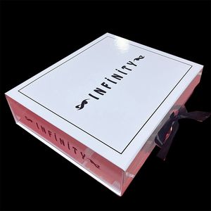 Scatola Regalo Magnetica Pieghevole Grande Personalizzata a Buon Prezzo con Nastro, Rivestimento UV, Laminazione Opaca, Fodera in Spugna, Album Matrimoniale con Goffratura - Product Image 6