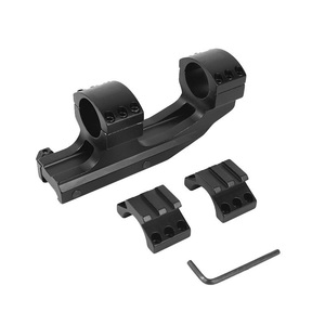 Heavy-Duty One-Piece Matte Black Corrosion Resistant Cantilever Optic Mount 25.4mm Aluminum Alloy 20mm Base Bracket - Product Image 1