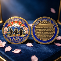 Pièce commémorative personnalisable en alliage de zinc, gravable, avec logo DIY, pièce de collection, pièce de défi, jeton souvenir, vente en gros