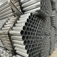 Tuyau en acier galvanisé, rond, trempé à chaud, 1 pouce, 2 pouces, 3 pouces, 4 pouces, 6 pouces, tuyau structurel ERW pour projets de construction