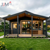 Maison conteneur extensible JJM 20 pieds, 2 chambres, modulaire préfabriquée avec système d'énergie solaire, utilisation hôtelière, design moderne, garantie 5 ans