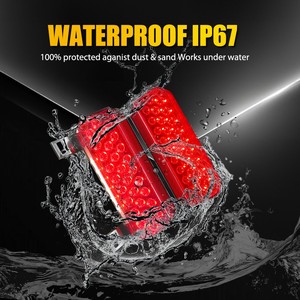 2 feux arrière LED rouges, clignotants, feux de plaque d'immatriculation pour remorque, camion, camping-car - Product Image 4