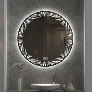 <span class=keywords><strong>Espejo</strong></span> Redondo LED Simple y Creativo para Baño, <span class=keywords><strong>Espejo</strong></span> de Baño Inteligente, Montado EN LA Pared, Pantalla Táctil, Antiniebla, <span class=keywords><strong>con</strong></span> Luz - Product Image 3