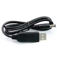 Universelles USB 5V bis 12V DC-Stromkabel modul 5,5*2,1 Stecker geflecht abschirmung mit PVC-Mantel für Datenkabel
