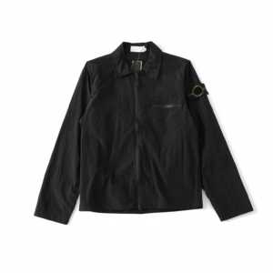 Veste Légère Vintage Imperméable en Nylon et Métal Effet Pierre, Style Décontracté de Luxe pour Homme – Collection 2026 - Product Image 4