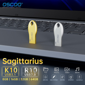 OscOO Metal <b>USB</b> <b>Flash</b> <b>Drive</b> 16GB USB2.0 Silver Color For Data Storage - Product Image 5