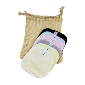 Tampon démaquillant carré réutilisable <span class=keywords><strong>Tissu</strong></span> écologique en bambou organique pour nettoyant <span class=keywords><strong>lavable</strong></span> en vrac avec logo personnalisé - Product Image 6