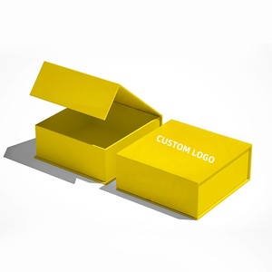 Caja de regalo personalizada de lujo con mango de cinta, caja de embalaje de cartón rígido plegable para ropa, caja de papel para zapatos - Product Image 3