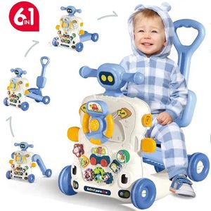 Marche-bébé multifonctionnel <span class=keywords><strong>5</strong></span> en 1, éducatif, musical, pour bébé et tout-petit, avec roues, pour fille et garçon - Product Image 1