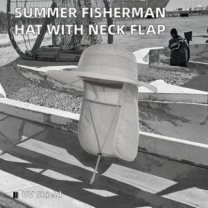 Sombrero de Pescador de Secado Rápido para Hombre, Plegable, de Nailon, con Solapa para el Cuello, para Pesca al Aire Libre - Product Image 3