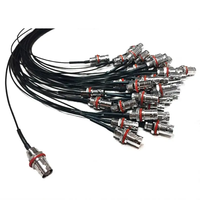 Connecteur coaxial RF BNC femelle droite à montage arrière sur panneau, UFL MHF Gen1/4, Micro MHF, 1.37mm 1.13mm, Câble Jumper Pigtail