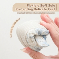 Chaussons-chaussettes pour bébé et tout-petit, style princesse, élégants, à semelle souple, respirants, tissés, à motif dessin animé