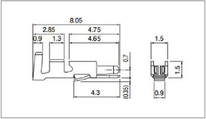 JST BD ขั้วต่อสายไฟพิทช์3.5มม. สำหรับหัวฉีดน้ำมันรถสามล้อไฟฟ้าเซ็นเซอร์เปลวไฟและจอแสดงผลแสงไฟ LCD - Product Image 6